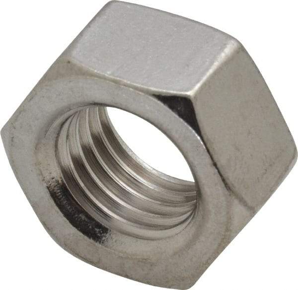 Value Collection - M20x2.50 Stainless Steel Right Hand Hex Nut - 30mm Across Flats, 16mm High, Uncoated - Exact Tool & Supply