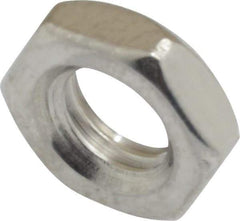 Value Collection - M8x1.25 Metric Coarse Stainless Steel Right Hand Hex Jam Nut - 13mm Across Flats, 4mm High, Uncoated - Exact Tool & Supply