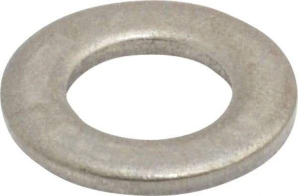 Value Collection - M5 Screw, Grade 18-8 Stainless Steel Standard Flat Washer - 5.3mm ID x 10mm OD, 1mm Thick - Exact Tool & Supply
