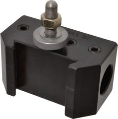 Aloris - Series DA, #104 Boring Bar Tool Post Holder - 17 to 48" Lathe Swing, 3-1/4" OAH, 1-5/8" Centerline Height - Exact Tool & Supply
