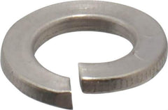 Value Collection - M10, 10.2mm ID, 2.2mm Thick Split Lock Washer - 18-8 Austenitic Grade A2 Stainless Steel, 10.2mm Min ID, 10.7mm Max ID, 18.1mm Max OD - Exact Tool & Supply
