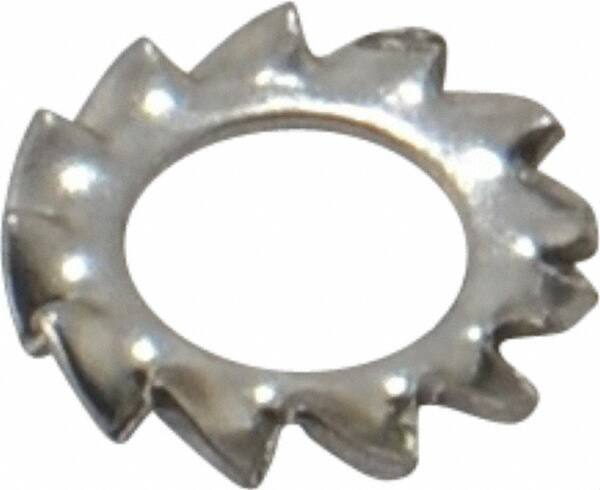 Value Collection - M4 Screw, 4.3mm ID, Stainless Steel External Tooth Lock Washer - 8mm OD, Grade 18-8 & Austenitic A2 - Exact Tool & Supply