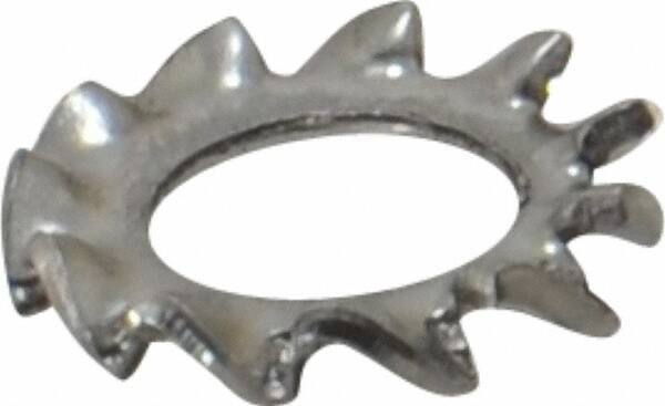 Value Collection - M5 Screw, 5.3mm ID, Stainless Steel External Tooth Lock Washer - 10mm OD, Grade 18-8 & Austenitic A2 - Exact Tool & Supply