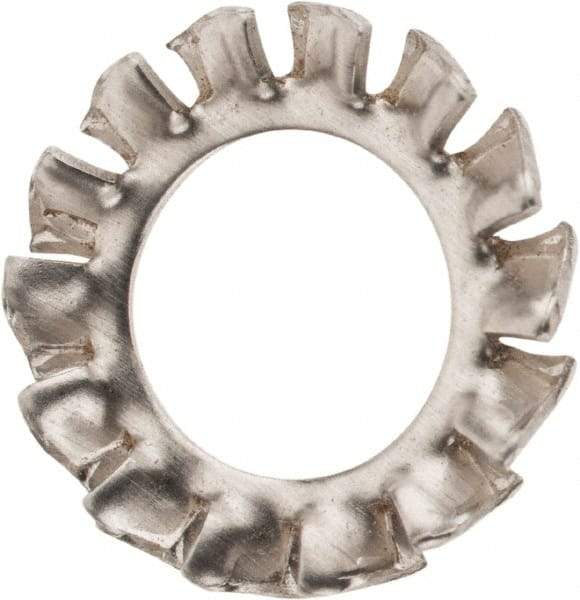 Value Collection - M8 Screw, 8.4mm ID, Stainless Steel External Tooth Lock Washer - 15mm OD, Grade 18-8 & Austenitic A2 - Exact Tool & Supply