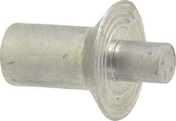 Made in USA - Countersunk Head Aluminum Alloy Drive Blind Rivet - Aluminum Alloy Mandrel, 0.266" to 5/16" Grip, 0.458" Head Diam, 0.266" to 0.281" Hole Diam, 0.374" Length Under Head, 1/4" Body Diam - Exact Tool & Supply