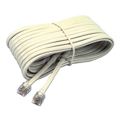 Artistic - Office Machine Supplies & Accessories; Office Machine/Equipment Accessory Type: Telephone Extension Cord ; For Use With: Answering Machine; Fax Machine; Modem; Telephone ; Color: Ivory - Exact Tool & Supply