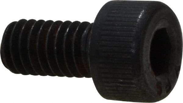 Value Collection - M4x0.70 Metric Coarse Hex Socket Drive, Socket Cap Screw - Grade 12.9 Alloy Steel, Black Oxide Finish, Fully Threaded, 8mm Length Under Head - Exact Tool & Supply