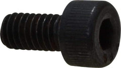 Value Collection - M4x0.70 Metric Coarse Hex Socket Drive, Socket Cap Screw - Grade 12.9 Alloy Steel, Black Oxide Finish, Fully Threaded, 8mm Length Under Head - Exact Tool & Supply