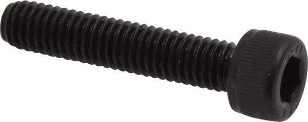 Value Collection - M6x1.00 Metric Coarse Hex Socket Drive, Socket Cap Screw - Grade 12.9 Alloy Steel, Black Oxide Finish, Fully Threaded, 30mm Length Under Head - Exact Tool & Supply