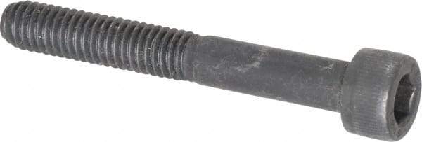Value Collection - M6x1.00 Metric Coarse Hex Socket Drive, Socket Cap Screw - Grade 12.9 Alloy Steel, Black Oxide Finish, Partially Threaded, 45mm Length Under Head - Exact Tool & Supply