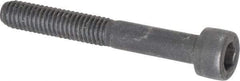 Value Collection - M6x1.00 Metric Coarse Hex Socket Drive, Socket Cap Screw - Grade 12.9 Alloy Steel, Black Oxide Finish, Partially Threaded, 45mm Length Under Head - Exact Tool & Supply