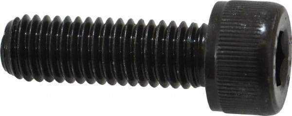 Value Collection - M8x1.25 Metric Coarse Hex Socket Drive, Socket Cap Screw - Grade 12.9 Alloy Steel, Black Oxide Finish, Fully Threaded, 25mm Length Under Head - Exact Tool & Supply