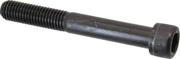 Value Collection - M12x1.75 Metric Coarse Hex Socket Drive, Socket Cap Screw - Grade 12.9 Alloy Steel, Black Oxide Finish, Partially Threaded, 90mm Length Under Head - Exact Tool & Supply