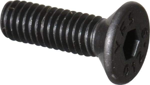 Value Collection - M3x0.50 Metric Coarse Hex Socket Drive, 90° Flat Screw - Grade 12.9 Alloy Steel, Black Oxide Finish, Fully Threaded, 10mm OAL - Exact Tool & Supply