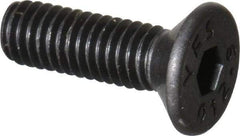 Value Collection - M3x0.50 Metric Coarse Hex Socket Drive, 90° Flat Screw - Grade 12.9 Alloy Steel, Black Oxide Finish, Fully Threaded, 10mm OAL - Exact Tool & Supply