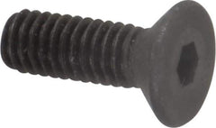 Value Collection - M4x0.70 Metric Coarse Hex Socket Drive, 90° Flat Screw - Grade 12.9 Alloy Steel, Black Oxide Finish, Fully Threaded, 12mm OAL - Exact Tool & Supply