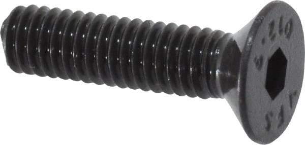 Value Collection - M4x0.70 Metric Coarse Hex Socket Drive, 90° Flat Screw - Grade 12.9 Alloy Steel, Black Oxide Finish, Fully Threaded, 16mm OAL - Exact Tool & Supply