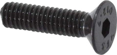 Value Collection - M4x0.70 Metric Coarse Hex Socket Drive, 90° Flat Screw - Grade 12.9 Alloy Steel, Black Oxide Finish, Fully Threaded, 16mm OAL - Exact Tool & Supply