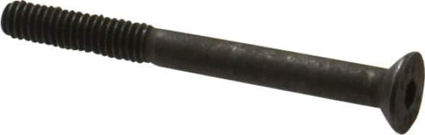 Value Collection - M4x0.70 Metric Coarse Hex Socket Drive, 90° Flat Screw - Grade 12.9 Alloy Steel, Black Oxide Finish, Partially Threaded, 40mm OAL - Exact Tool & Supply