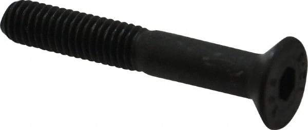 Value Collection - M6x1.00 Metric Coarse Hex Socket Drive, 90° Flat Screw - Grade 12.9 Alloy Steel, Black Oxide Finish, Partially Threaded, 40mm OAL - Exact Tool & Supply