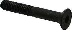 Value Collection - M6x1.00 Metric Coarse Hex Socket Drive, 90° Flat Screw - Grade 12.9 Alloy Steel, Black Oxide Finish, Partially Threaded, 40mm OAL - Exact Tool & Supply