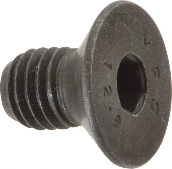 Value Collection - M10x1.50 Metric Coarse Hex Socket Drive, 90° Flat Screw - Grade 12.9 Alloy Steel, Black Oxide Finish, Fully Threaded, 16mm OAL - Exact Tool & Supply