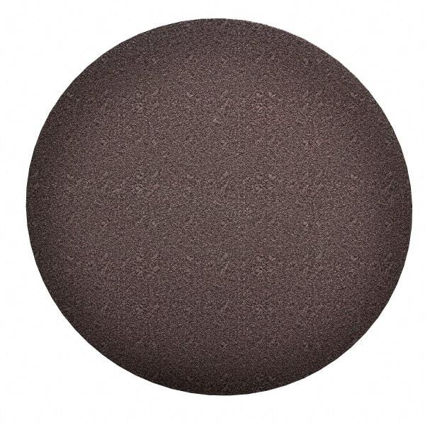 Norton - 12" Diam, 240 Grit Aluminum Oxide Adhesive PSA Disc - Very Fine Grade, Brown, Cloth Backing, Flexible - Exact Tool & Supply