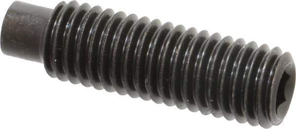Value Collection - M10x1.50, 35mm OAL, Dog Point Set Screw - Grade 14.9 (45H) Alloy Steel, 5mm Key - Exact Tool & Supply