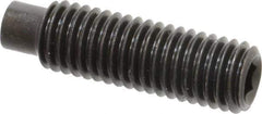 Value Collection - M10x1.50, 35mm OAL, Dog Point Set Screw - Grade 14.9 (45H) Alloy Steel, 5mm Key - Exact Tool & Supply