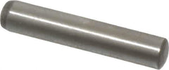 Value Collection - 3mm Diam x 16mm Pin Length Grade 8 Alloy Steel Precision Dowel Pin - Bright Finish, 1 Rounded End - Exact Tool & Supply