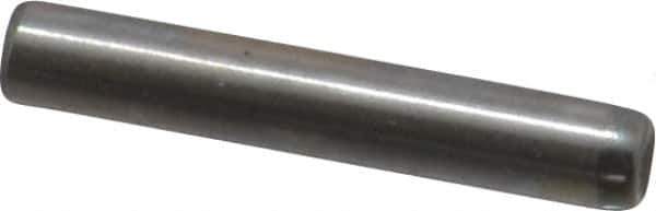 Value Collection - 3mm Diam x 18mm Pin Length Grade 8 Alloy Steel Precision Dowel Pin - Bright Finish, 1 Rounded End - Exact Tool & Supply