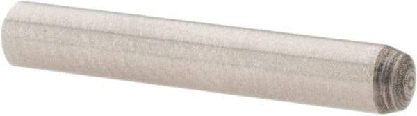 Value Collection - 3mm Diam x 20mm Pin Length Grade 8 Alloy Steel Precision Dowel Pin - Bright Finish, 1 Rounded End - Exact Tool & Supply