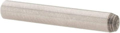 Value Collection - 3mm Diam x 20mm Pin Length Grade 8 Alloy Steel Precision Dowel Pin - Bright Finish, 1 Rounded End - Exact Tool & Supply