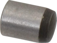 Value Collection - 4mm Diam x 6mm Pin Length Grade 8 Alloy Steel Precision Dowel Pin - Bright Finish, 1 Rounded End - Exact Tool & Supply