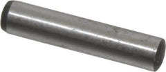 Value Collection - 4mm Diam x 20mm Pin Length Grade 8 Alloy Steel Precision Dowel Pin - Bright Finish, 1 Rounded End - Exact Tool & Supply