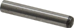Value Collection - 4mm Diam x 24mm Pin Length Grade 8 Alloy Steel Precision Dowel Pin - Bright Finish, 1 Rounded End - Exact Tool & Supply