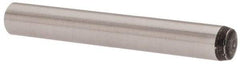 Value Collection - 4mm Diam x 30mm Pin Length Grade 8 Alloy Steel Precision Dowel Pin - Bright Finish, 1 Rounded End - Exact Tool & Supply