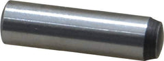 Value Collection - 5mm Diam x 18mm Pin Length Grade 8 Alloy Steel Precision Dowel Pin - Bright Finish, 1 Rounded End - Exact Tool & Supply