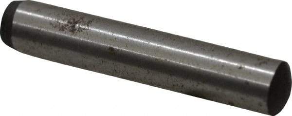 Value Collection - 5mm Diam x 28mm Pin Length Grade 8 Alloy Steel Precision Dowel Pin - Bright Finish, 1 Rounded End - Exact Tool & Supply