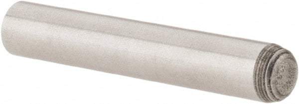 Value Collection - 5mm Diam x 30mm Pin Length Grade 8 Alloy Steel Precision Dowel Pin - Bright Finish, 1 Rounded End - Exact Tool & Supply