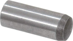 Value Collection - 6mm Diam x 16mm Pin Length Grade 8 Alloy Steel Precision Dowel Pin - Bright Finish, 1 Rounded End - Exact Tool & Supply