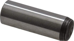 Value Collection - 6mm Diam x 18mm Pin Length Grade 8 Alloy Steel Precision Dowel Pin - Bright Finish, 1 Rounded End - Exact Tool & Supply