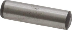 Value Collection - 6mm Diam x 22mm Pin Length Grade 8 Alloy Steel Precision Dowel Pin - Bright Finish, 1 Rounded End - Exact Tool & Supply