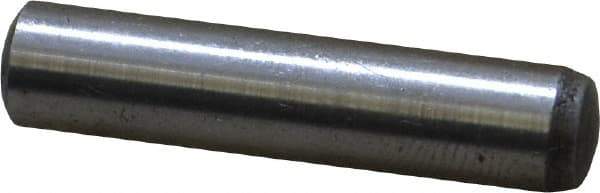 Value Collection - 6mm Diam x 28mm Pin Length Grade 8 Alloy Steel Precision Dowel Pin - Bright Finish, 1 Rounded End - Exact Tool & Supply