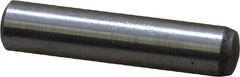 Value Collection - 6mm Diam x 28mm Pin Length Grade 8 Alloy Steel Precision Dowel Pin - Bright Finish, 1 Rounded End - Exact Tool & Supply