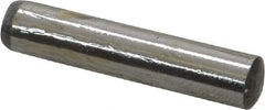 Value Collection - 6mm Diam x 30mm Pin Length Grade 8 Alloy Steel Precision Dowel Pin - Bright Finish, 1 Rounded End - Exact Tool & Supply