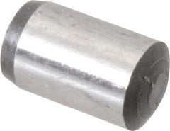 Value Collection - 8mm Diam x 14mm Pin Length Grade 8 Alloy Steel Precision Dowel Pin - Bright Finish, 1 Rounded End - Exact Tool & Supply