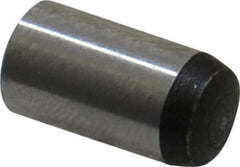 Value Collection - 8mm Diam x 16mm Pin Length Grade 8 Alloy Steel Precision Dowel Pin - Bright Finish, 1 Rounded End - Exact Tool & Supply
