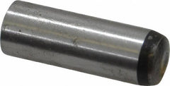 Value Collection - 8mm Diam x 24mm Pin Length Grade 8 Alloy Steel Precision Dowel Pin - Bright Finish, 1 Rounded End - Exact Tool & Supply