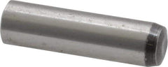 Value Collection - 8mm Diam x 30mm Pin Length Grade 8 Alloy Steel Precision Dowel Pin - Bright Finish, 1 Rounded End - Exact Tool & Supply